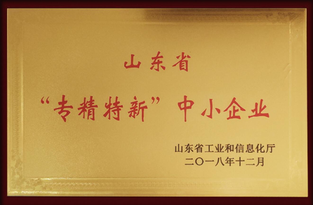 山東省專(zhuān)精特新中小企業(yè)